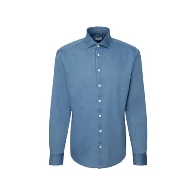 Abbildung von Seidensticker Herren Casual Hemd, Blau, 39 EU