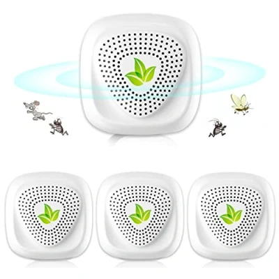 Abbildung von ltraschall für Mäuse, Mückenschutz,elektrischer Ultraschall Abwehr, Anti Mücken, Innenbereich, Toppen, Insekten, Kakerlaken, Ratten, Formen, Spinnen, 4 Stück