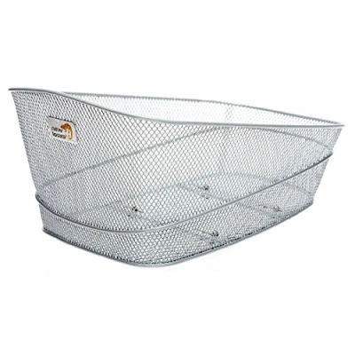Abbildung von Fahrradkorb Für Gepäckträger New Looxs Stresa 22 Liter 42 X 33 20 Cm Silber