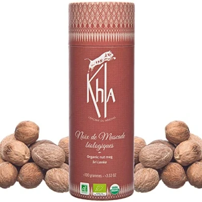 Abbildung von Khla Muskatnuss Ganz Bio Tube 100g aus Sri Lanka