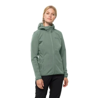 Abbildung von Jack Wolfskin Bornberg Hoody Softshelljacke, Damen, Größe: XS, Picnic green
