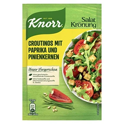 Abbildung von Knorr Salatkrönung Croutinos mit Paprika und Pinienkernen (1 x 25 g)