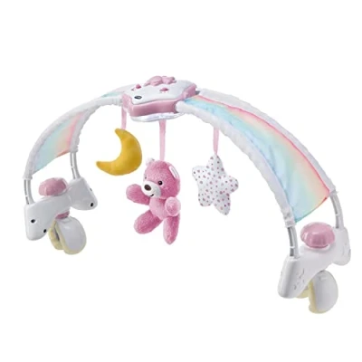 Abbildung von Chicco Spielbogen Regenbogen für Kinderbett 2 In 1, mit Licht und Melodien, Pink