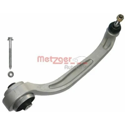 Abbildung von METZGER 58010511 Querlenker KIT + mit Trag /Führungsgelenk, Gummilager Vorderachse links, unten, hinten Aluminium AUDI: A6 C6 Avant