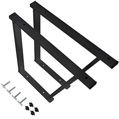 Abbildung von VW Multivan T5/T6 Pulverbeschichtete Konsole/Multiflexboard mit Schienenbefestigung/Schwarze Konsolen für Bus Modelle / T5 Zubehör T6 Bettverlängerung/Höhe 51cm 2 Stück (Schwarz)