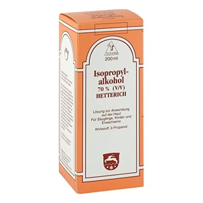 Abbildung von Isopropylalkohol 70% V/V Hetterich 200 ml