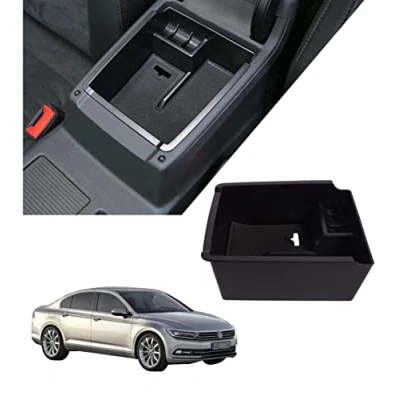 Abbildung von Aufbewahrungsbox Organizer Halter Mittelkonsole Armlehne Für Neuer Magotan B8 Passat Variant 2016 2023 / Arteon 2 2018