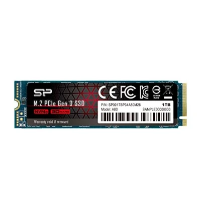 Abbildung von Siliconpow SSD P34A80 1TB, M.2 PCIe Gen3 x4 NVMe, 3200/3000 MB/s SP001TBP34A80M28