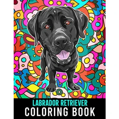Abbildung von Labrador Retriever Coloring Book: Stress Relieving Book for Adults Relaxation Featuring 40 Mandala Pages, Gifts Women Dog Lovers