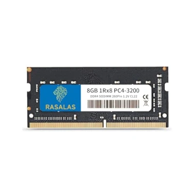 Abbildung von RASALAS 8 GB DDR4 3200 MHz PC4 25600 Non ECC ungepuffert (DDR4 3200) 1,2 V CL22 1Rx8 Single Rank 260 Pin Laptop Memory RAM Upgrade…
