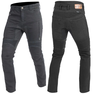 Abbildung von Trilobite Parado MONOLAYER schwarz Motorradjeans für Herren CE AAA Slim Fit Tri Stretcher Pro 5.0 mit Protektoren, 46/32