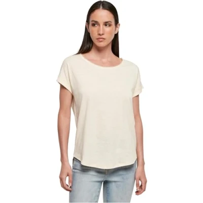 Abbildung von Build Your Brand Damen BY036 Ladies Long Slub Tee T Shirt, whitesand, 4XL