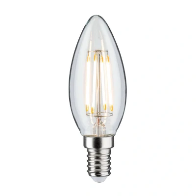Abbildung von Paulmann 28684 LED Lampe Filament Kerze 4,8W Leuchtmittel dimmbar Klar 2700K Warmweiß E14
