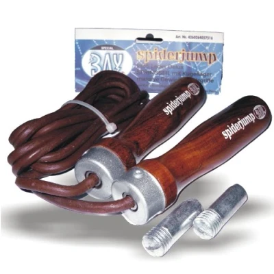 Abbildung von BAY Sports Springseil Spiderjump 305 Leder Holzgriffe Gewicht
