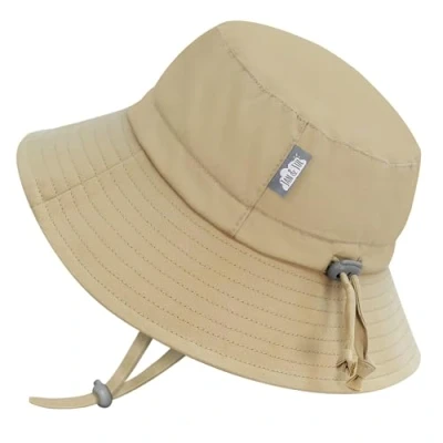 Abbildung von Jan &amp; Jul Atmungsaktiver Kinder Sonnenhut, Reine Baumwolle (Olive Khaki, 5 12 Jahre)