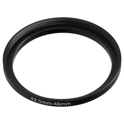 Abbildung von vhbw Step Up Ring Adapter von 43,5 mm auf 46 für Kamera Objektiv Filteradapter, Metall, Schwarz