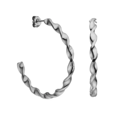 Abbildung von Purelei Cross Creole Ohrringe silvercoloured, Damen, Größe: One Size, Silver coloured