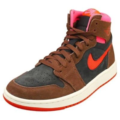 Abbildung von Jordan AIR 1 CMFT 2 Sneaker high, Damen, Größe: 40, Cacao wow/picante red/black/hyper pink/sail Leder und textil
