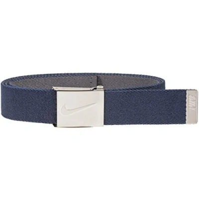 Abbildung von Nike Herren Stretch Webgürtel Gürtel, Marineblau/grau, Einheitsgröße
