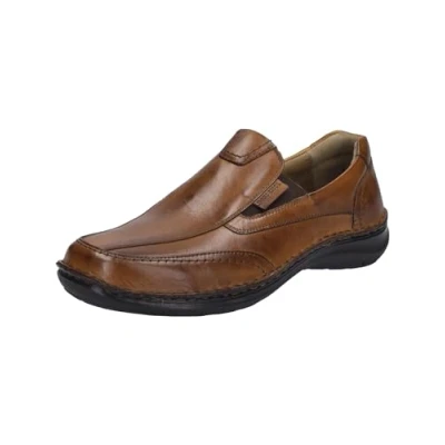 Abbildung von Josef Seibel Herren Slipper New Anvers 67,Weite K (Extra weit),Wechselfußbett,Slides,Schlupfschuhe,schluepfschuhe,Loafer,Cognac,40 EU