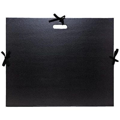 Abbildung von Exacompta Zeichenmappe 50x65cm mit Bändern und Griff schwarz