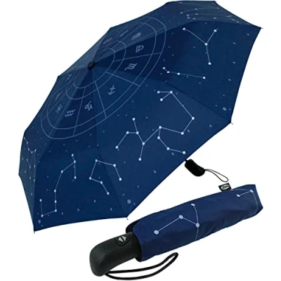 Abbildung von iX brella Langregenschirm Motiv Design Damenschirm bedruckt mit Automatik,