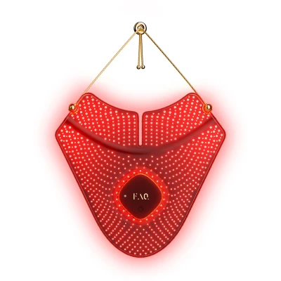 Abbildung von FAQ™ Lichttherapiegerät 211 Silicone LED Neck &amp; Décolleté Mask, Maske zur Lichttherapie aus Silikon