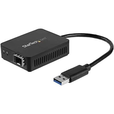 Abbildung von StarTech.com USB 3.0 auf LWL Konverter Offener SFP Gigabit Ethernet Netzwerk Adapter 1000BASE SX/LX Windows / Mac Linux