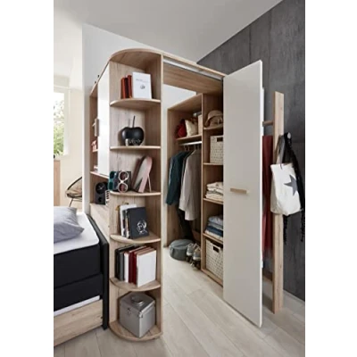 Abbildung von freiraum Eckkleiderschrank Canton 124 x 199 148 cm (B/H/T)