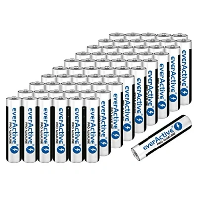 Abbildung von Batterien Micro AAA LR03 Alkaline Vorratspack 60 Stück everactive Markenqualität