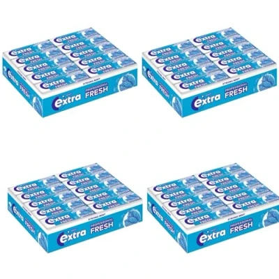 Abbildung von Wrigley&#039;s Extra Professional Fresh Strong Mint 4 x 30x10 Kaugummi Dragees Ein Angebot, zusammengestellt FISGUS® by krass shoppen de