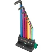 Abbildung von 950/9 Hex Plus Multicolour 3 Winkelschlüsselsatz, 9 teilig, Schraubendreher