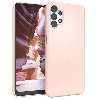 Abbildung von EAZY CASE Handyhülle Silikon mit Kameraschutz kompatibel Samsung Galaxy A32 5G in Hellrosa, Rosa, Ultra dünn, Slimcover, Silikonhülle, Hülle, Softcase, Backcover