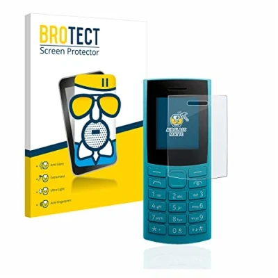 Abbildung von BROTECT Entspiegelungs Schutzglas für Nokia 105 4G (2023) Schutz Folie Panzerfolie Glas Matt [Extrem Kratzfest 9H, Anti Reflex, Fingerprint]