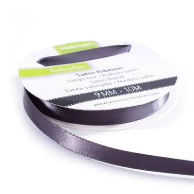Abbildung von Vaessen Creative Satinband 9mmx10m Anthrazit
