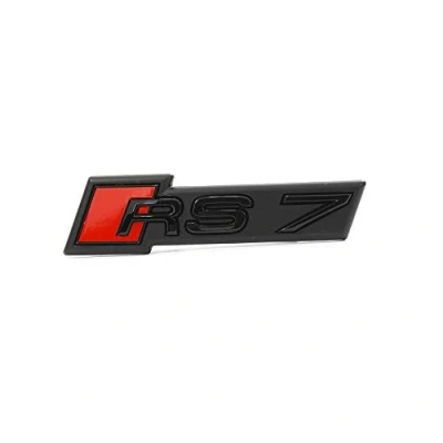 Abbildung von Audi Original RS7 Schriftzug Emblem Logo Schwarz Front Kühlergrill