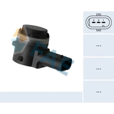 Abbildung von FAE 66078 Parksensoren vorne, hinten Ultraschallsensor BMW: X5, 2 Gran Tourer, Active Tourer
