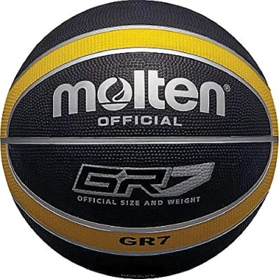 Abbildung von Molten Basketball, Größe 6, Schwarz/Gelb