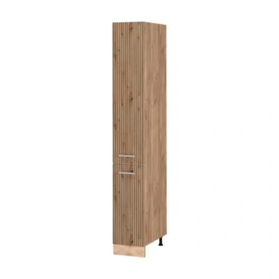 Abbildung von Vicco Apothekerschrank R Line, Artisan Eiche/Goldkraft Eiche, 30 cm