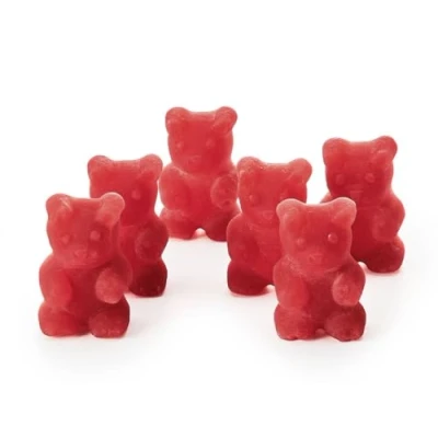 Abbildung von Tee Bären® Kirmesmandel Fruchtgummi mit 10% Fruchtgehalt aus Fruchtsaftkonzentrat, zum Zubereiten eines Heißgetränks oder Vernaschen (100 g)