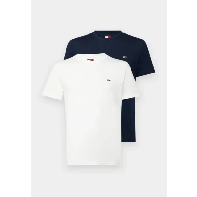 Abbildung von Tommy Jeans SLIM TEE 2 PACK Tshirt basic, Herren, Größe: 64, Dark night navy/ecru