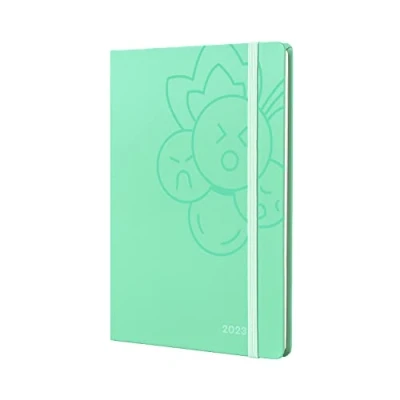 Abbildung von Collins Debden Jumble &amp; Co Moodler Wochenplaner 2023, Wochenansicht, Größe A5, Sour Grape Teal Green mit gepunkteten Seiten