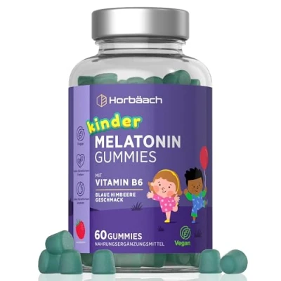 Abbildung von Melatonin Gummies Kinder 60 Gummibärchen for Kids 0,5 mg mit Vitamin B6 by Horbaach