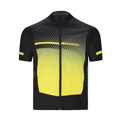 Abbildung von Endurance Herren Trikot schwarz/grau/gelb 2XL