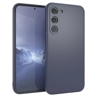 Abbildung von EAZY Case schützende Hülle kompatibel mit Samsung Galaxy S23 Plus Fall Airbag, Schutzhülle Kameraschutz, Stoßdämpfende &amp; schlanke Schutzhülle, Seidig Mattes Kratzfest in Navy Blau