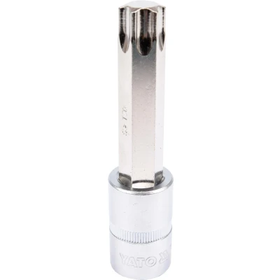 Abbildung von YATO YT 04329 Steckschlüsseleinsatz Torx DIN3120 T70 Werkzeugstahl, Chrom Vanadium Stahl