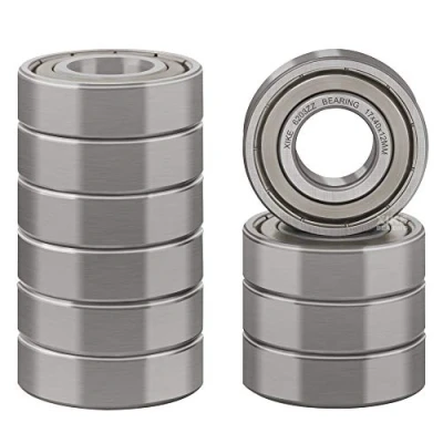 Abbildung von XiKe 6203ZZ Kugellager 17x40x12mm Vorgeschmiert｜Chromstahl｜Metall Doppeldichtung, 6203 2Z Rillenkugellager mit Abdeckungen, 10er Packung