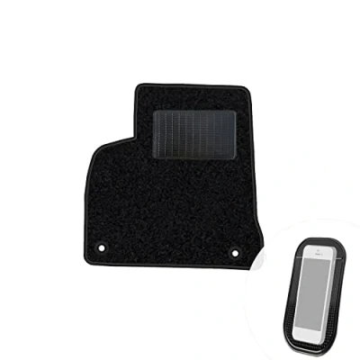 Abbildung von moto MOLTICO Fahrer Fußmatte Auto Velours Fahrerseite Autoteppiche Schwarz Fahrermatte 1 teilig passend für Peugeot 5008 2006 2012