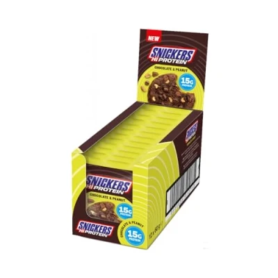 Abbildung von Snickers Hi Protein Cookie 12 x 60g Karton Chocolate &amp; Peanut