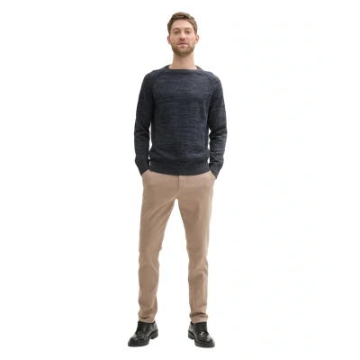 Abbildung von TOM Tailor Travis SLIM Chino, Herren, Größe: 38x32, Beige zig zag structure